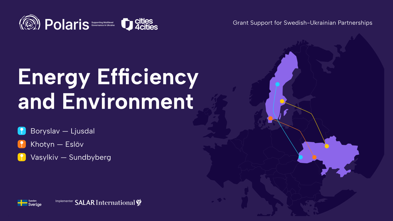 Partnership in Action: How Boryslav, Khotyn and Vasylkiv аre Strengthening Energy Resilience Together with Swedish Partners